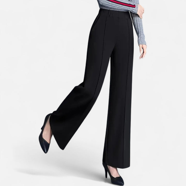 Adelina | Women's High-Waist Straight-Leg Trousers