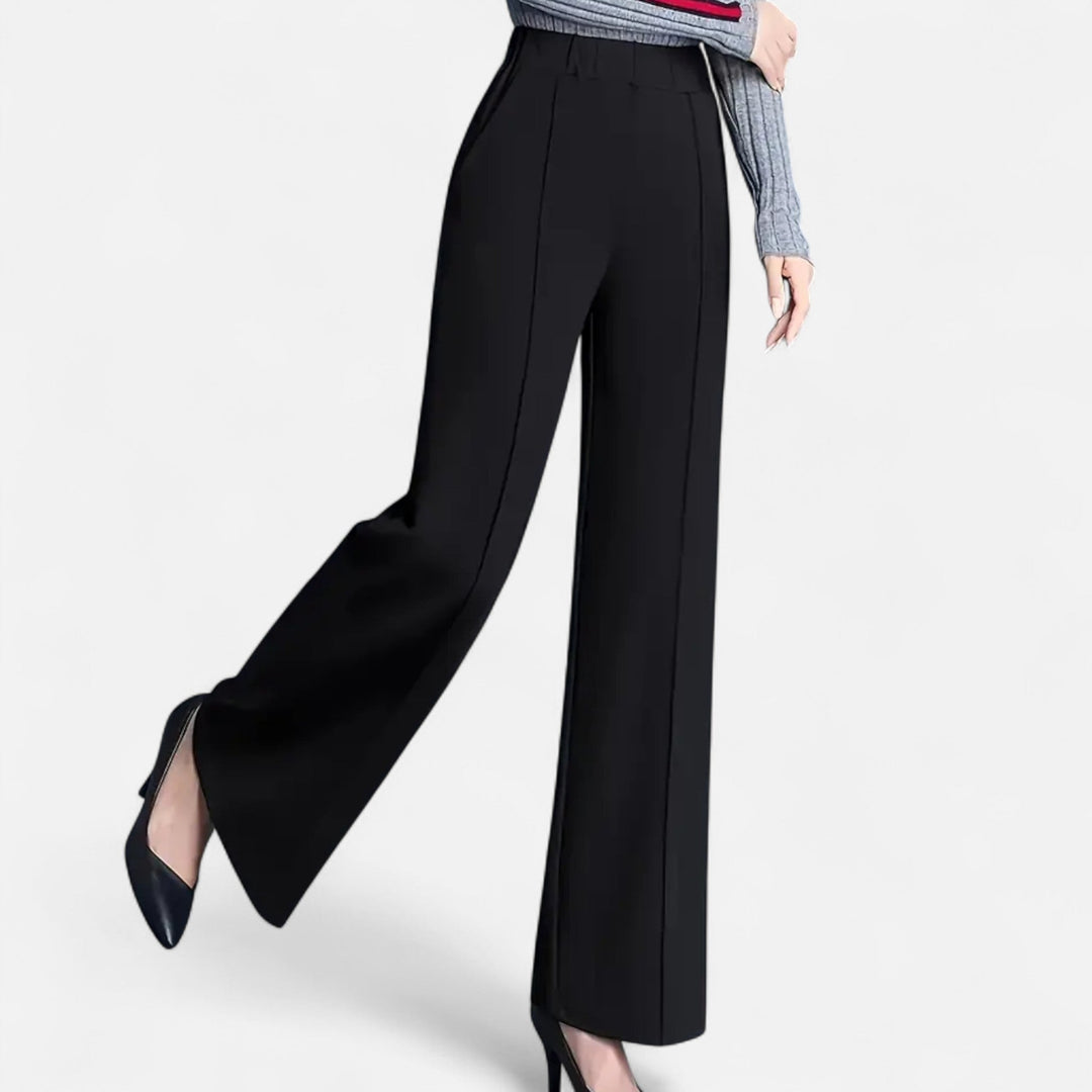 Doriane | Women's High-Waist Wide-Leg Trousers