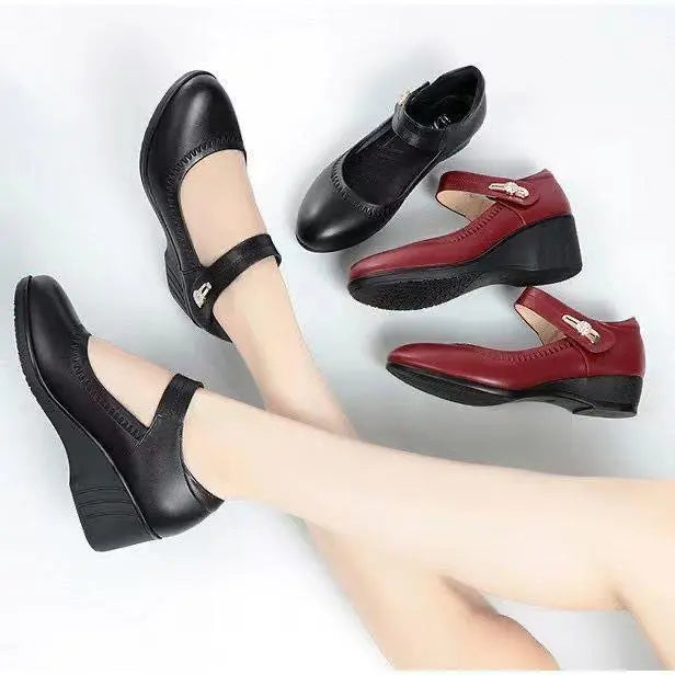 Maribeth Mary Jane Wedge Comfort Shoes - image 10