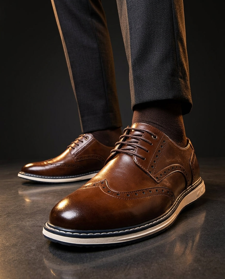 Beau | Unisex Wingtip Brogue Sneakers