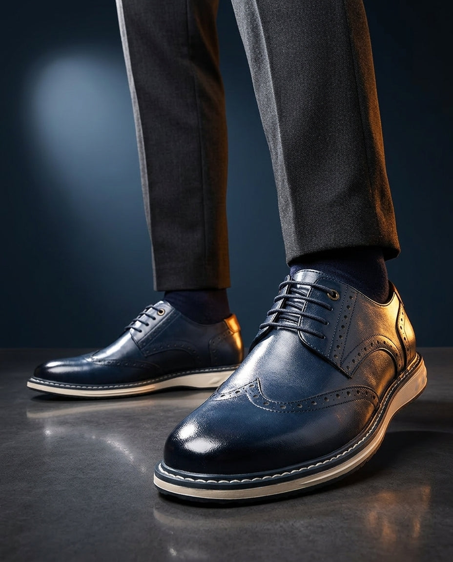 Beau | Unisex Wingtip Brogue Sneakers