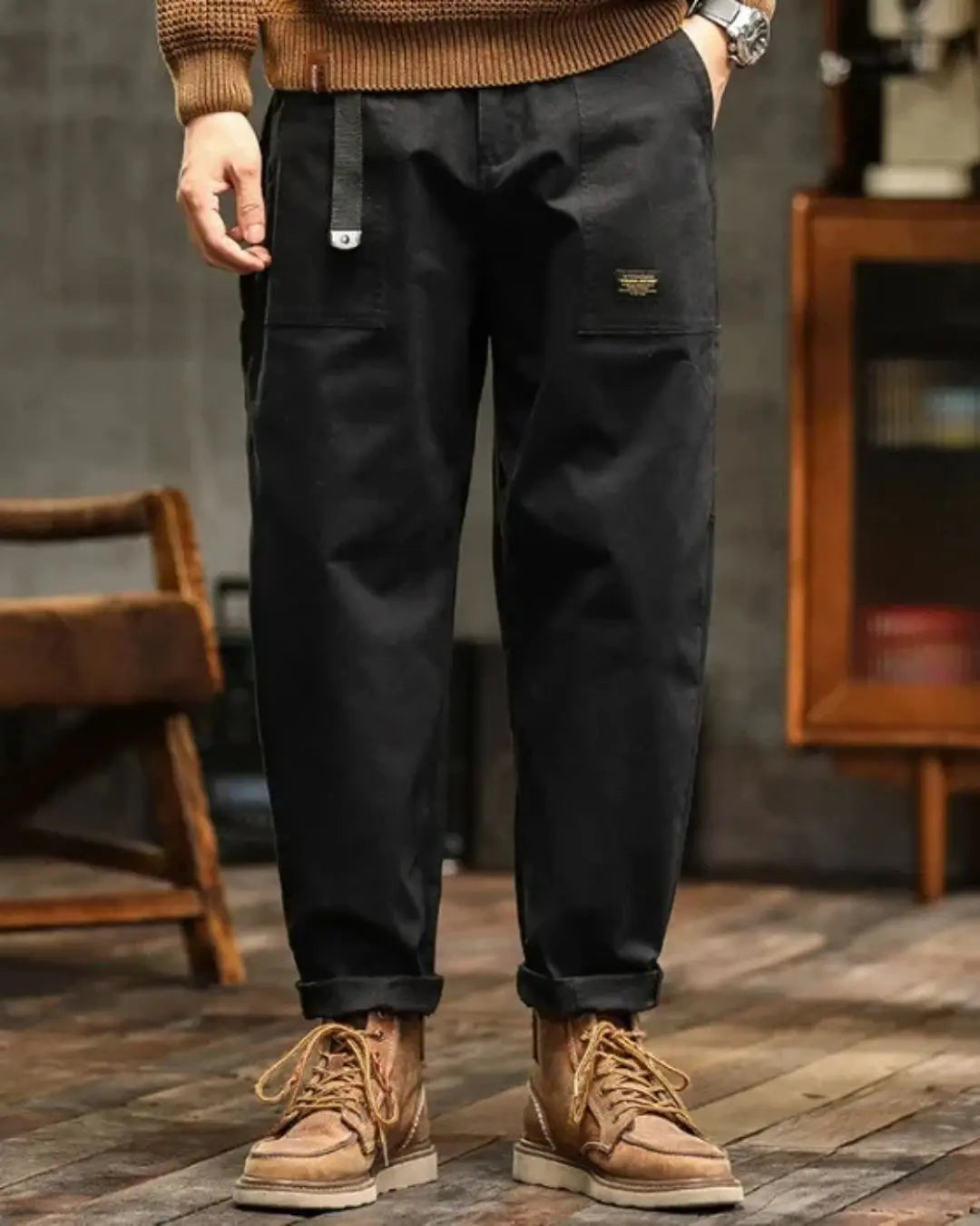 Herren-Cargohose robust – Funktionshose mit Taschenpanels