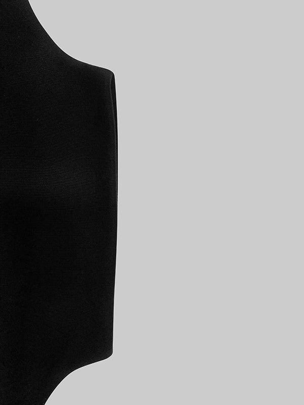 Bella | Women's Black High-Neck Cropped Sweatshirt