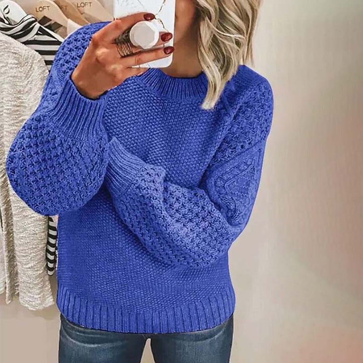 Mirella | Women's Chunky Knit Sweater with Crew Neck