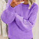 Mirella | Women's Chunky Knit Sweater with Crew Neck