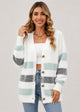 Agathe | Women's Striped Button-Front Knit Cardigan