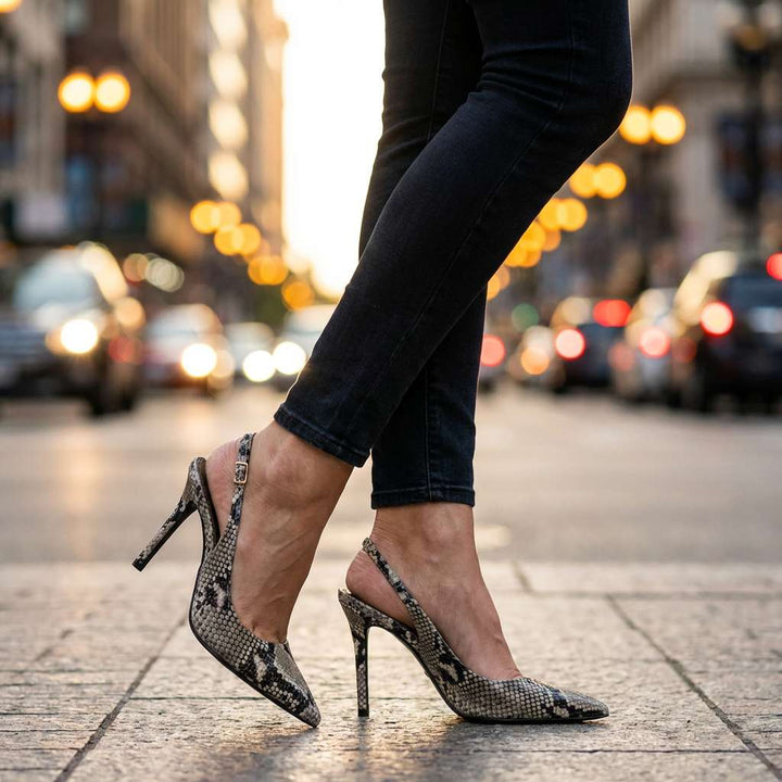 Verlinde | Women's Animal Print Ankle-Strap Pumps