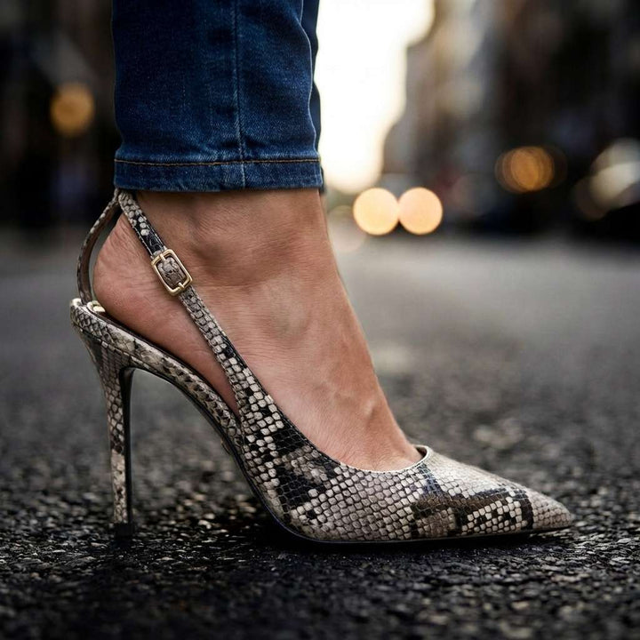 Verlinde | Women's Animal Print Ankle-Strap Pumps