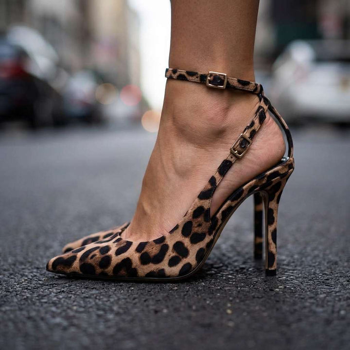 Verlinde | Women's Animal Print Ankle-Strap Pumps