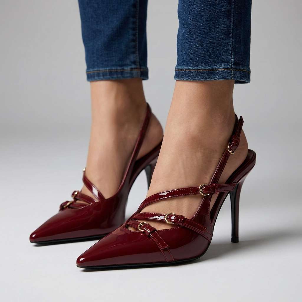 Vasilia | Women's Pointed-Toe Slingback Heels