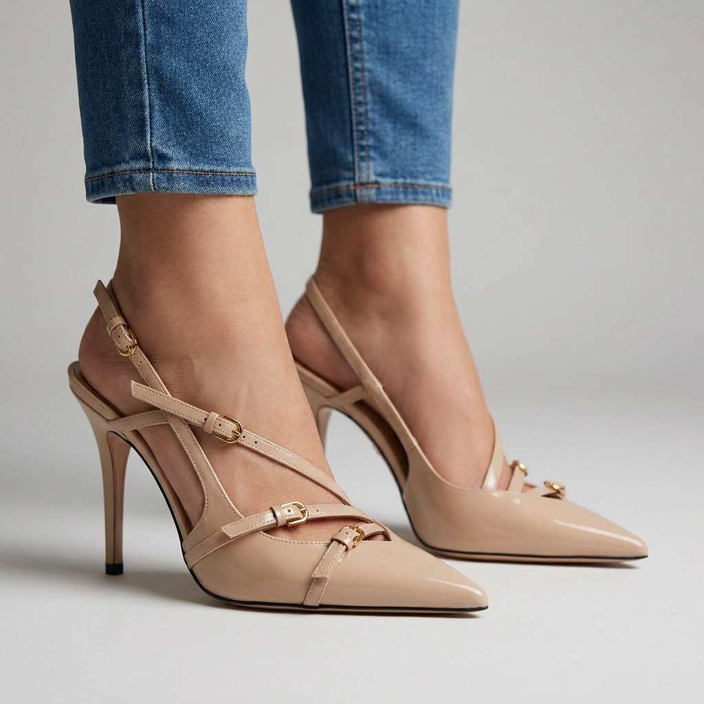 Vasilia | Women's Pointed-Toe Slingback Heels