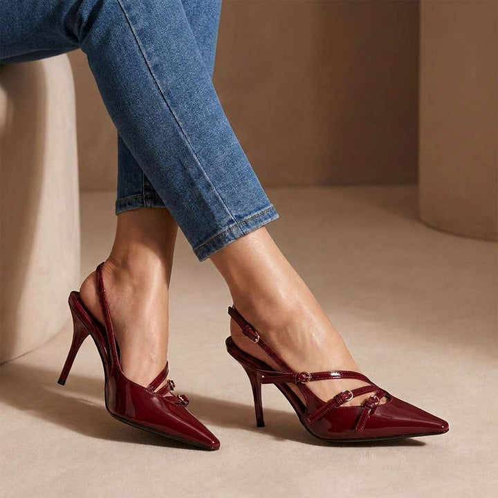 Vasilia | Women's Pointed-Toe Slingback Heels