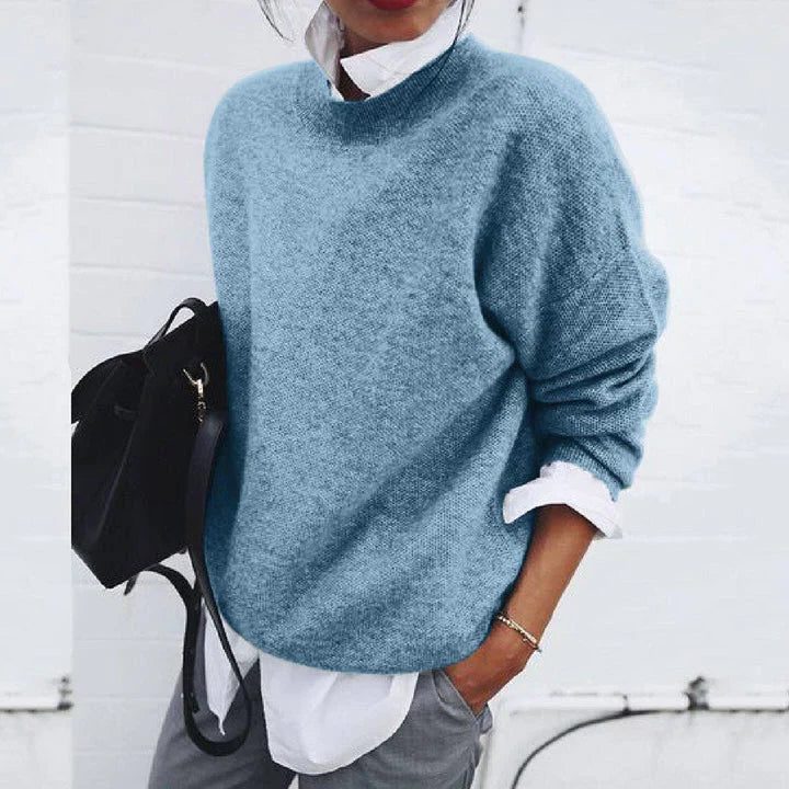 Elvire | Women's Knit Jumper with Crew Neck