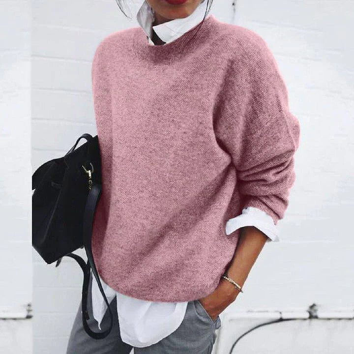 Elvire | Women's Knit Jumper with Crew Neck
