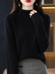 Enrica | Women's Wool Knit Sweater with Crew Neck
