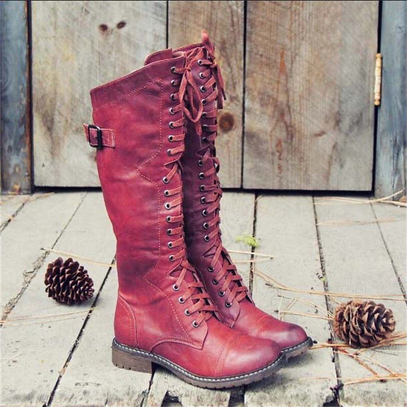 Cynara | Women's Tall Lace-Up Riding Boots