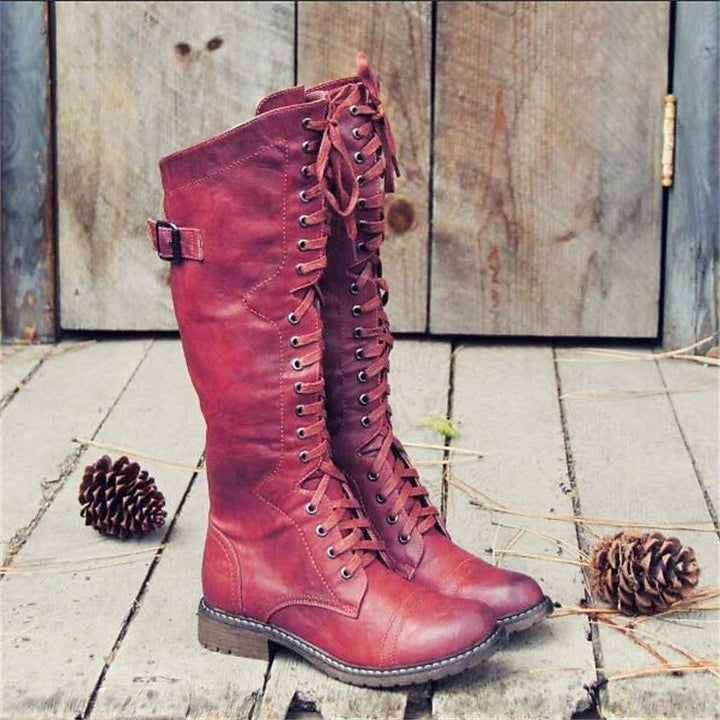 Cynara | Women's Tall Lace-Up Riding Boots