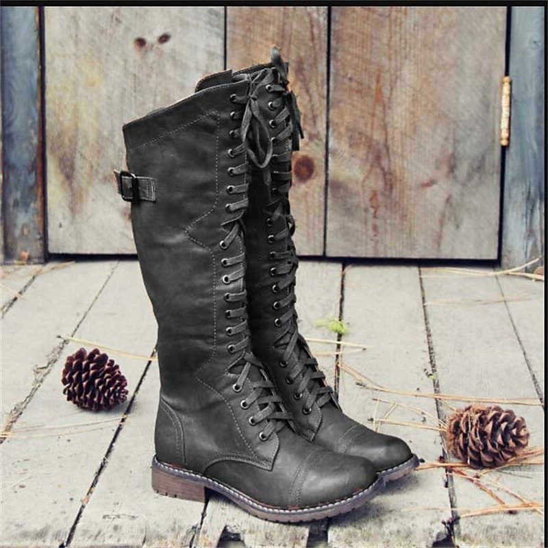 Cynara | Women's Tall Lace-Up Riding Boots