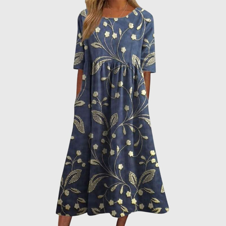 Women's Relaxed-Fit Flowy Midi Dress for Formal Occasions — view 1