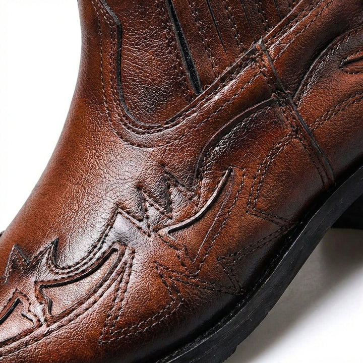 Cameron | Unisex Western Ankle Boots