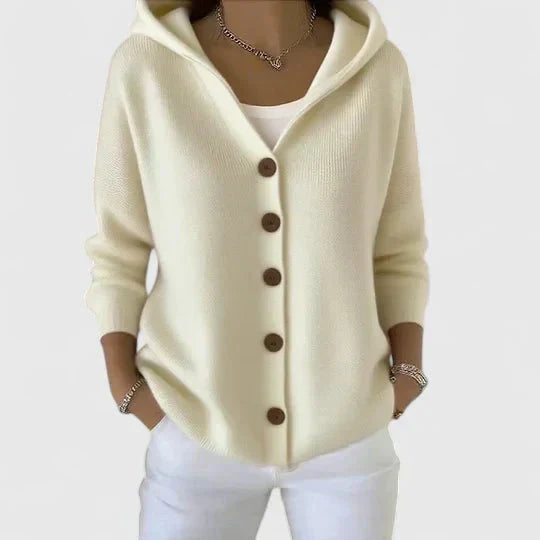 Pippa | Women's Button-Up Hooded Cardigan