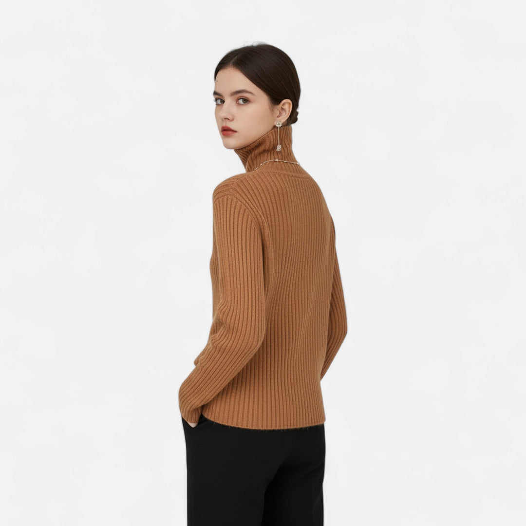 Hedwige | Women's Thick Ribbed Turtleneck Sweater