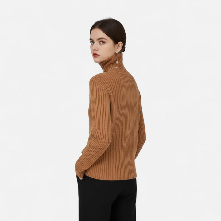 Hedwige | Women's Thick Ribbed Turtleneck Sweater
