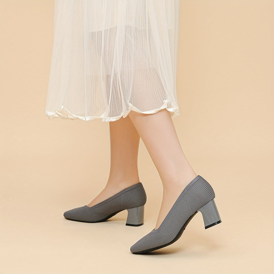Selina | Women's Orthopedic-Style Pumps with Low Block Heel for Office Wear