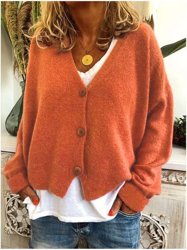 Georgiana | Women's Oversized Cardigan for Cold Weather in Orange