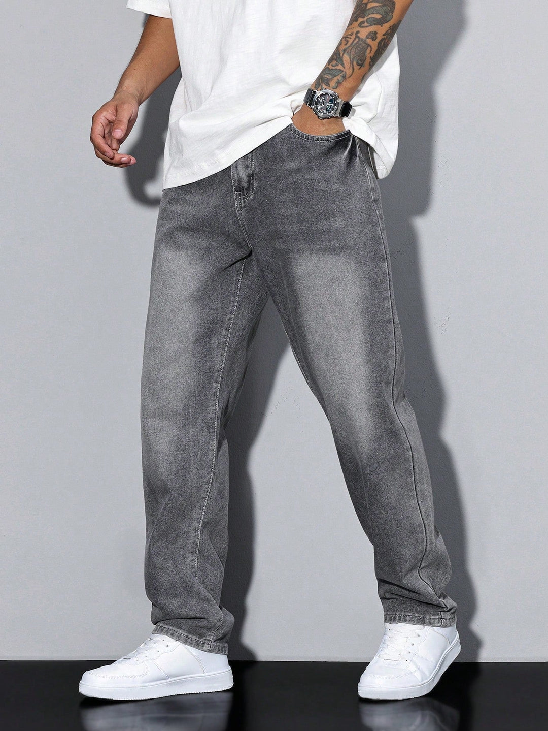 Rocco Straight-Leg Button-Fly Jeans - image 1