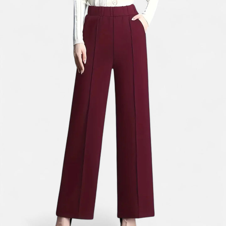 Doriane | Women's High-Waist Wide-Leg Trousers