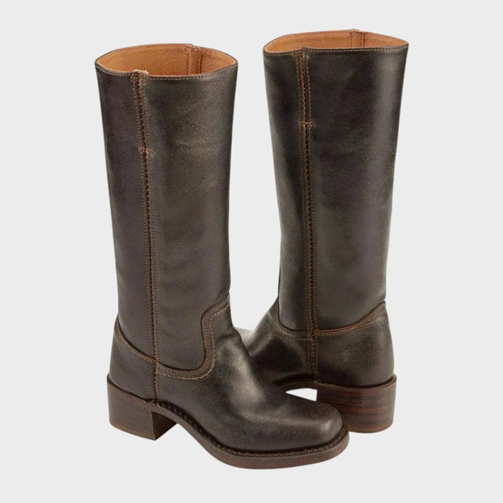 Dahlia | Women's Block Heel Knee High Western Boots
