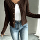 Florentine | Women's Cable-Knit Cardigan with Button-Front
