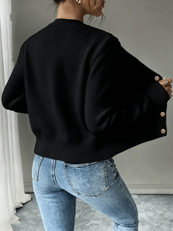 Florentine | Women's Cable-Knit Cardigan with Button-Front
