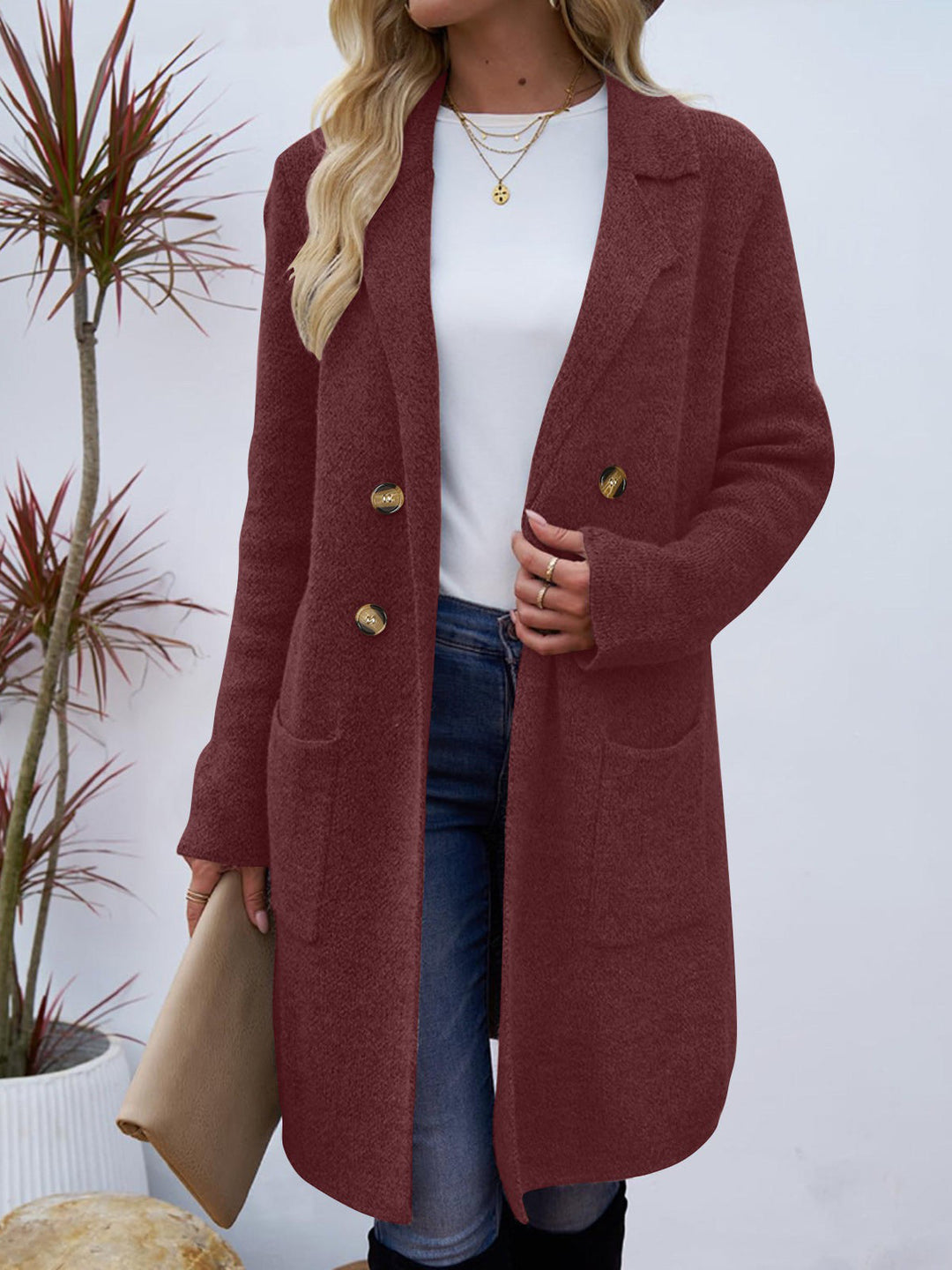 Annabeth | Women's Shawl Collar Long Cardigan Coat