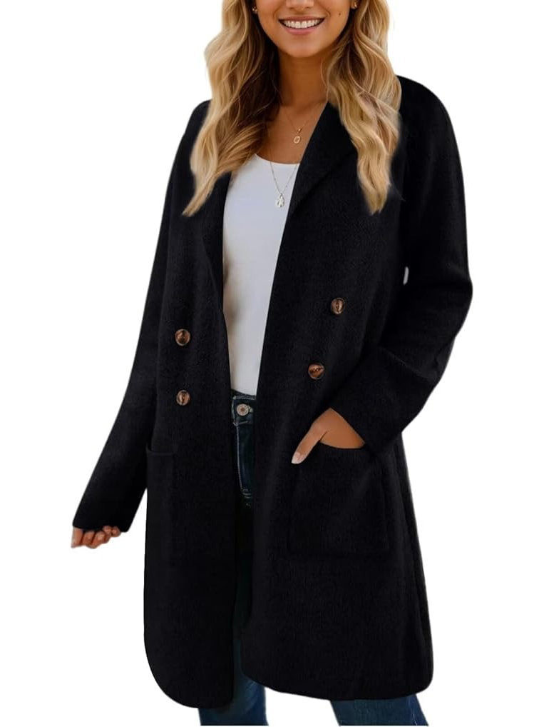 Annabeth | Women's Shawl Collar Long Cardigan Coat