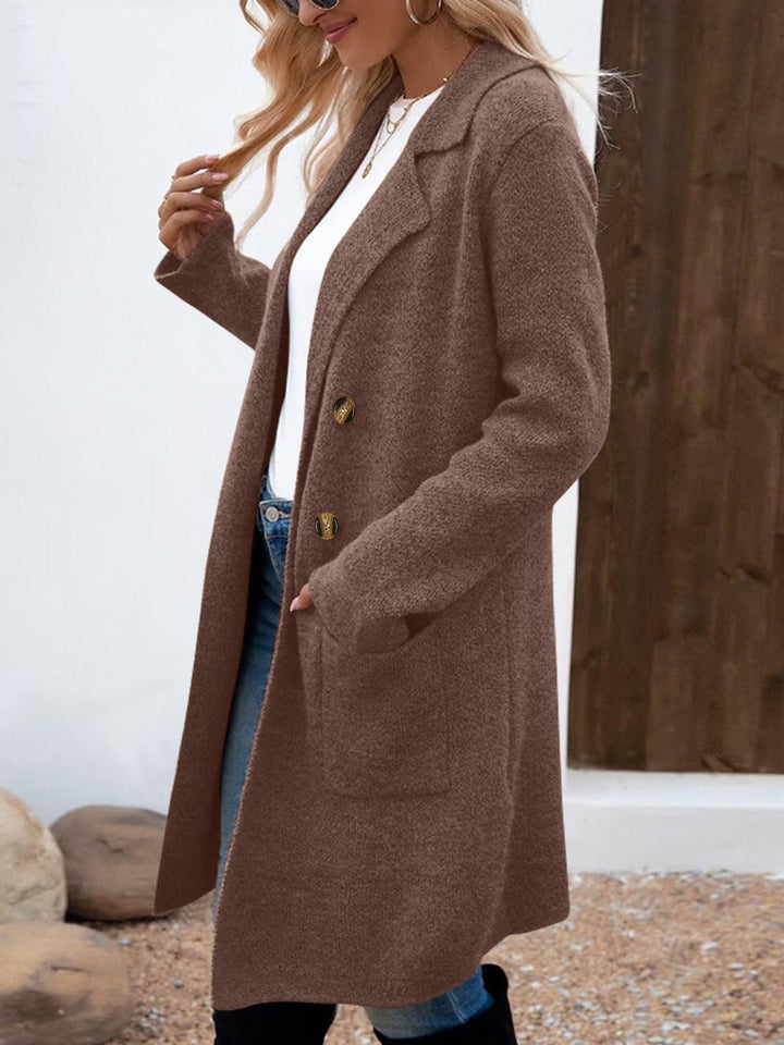 Annabeth | Women's Shawl Collar Long Cardigan Coat
