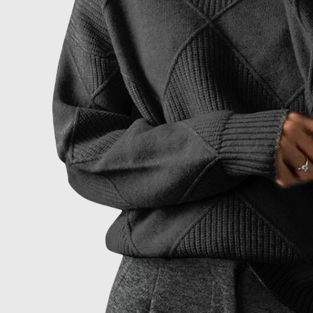 Diana | Women's Ribbed Knit Turtleneck Sweater