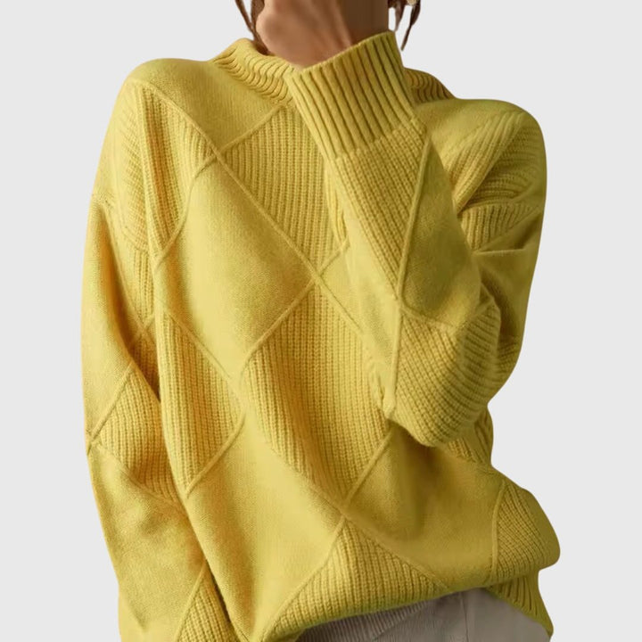 Diana | Women's Ribbed Knit Turtleneck Sweater