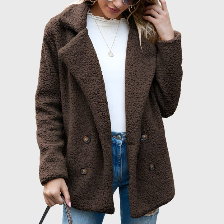 Dorothy | Women's Double-Breasted Sherpa Jacket