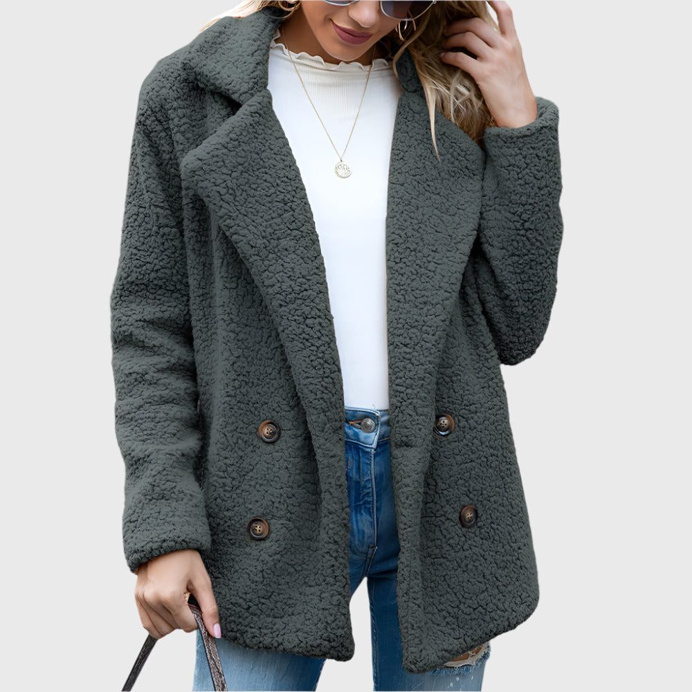 Dorothy | Women's Double-Breasted Sherpa Jacket