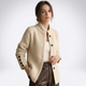 Novella | Women's Textured Mock Neck Button Cardigan