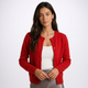 Serafina | Women's Fine-Knit Crew Neck Button Cardigan