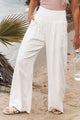 Ffion | Women's Oversized Trousers for Everyday Wear in White