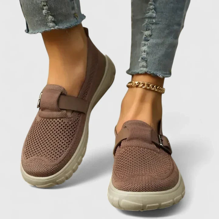 Women's Orthopedic Arch-Support Buckle Hook-and-Loop Loafers for Everyday Wear — view 3