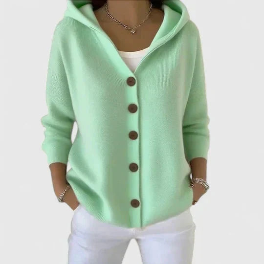 Pippa | Women's Button-Up Hooded Cardigan