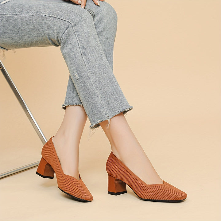 Selina | Women's Orthopedic-Style Pumps with Low Block Heel for Office Wear