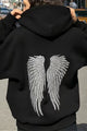 Odetta | Women's Sequin Wing Oversized Hoodie