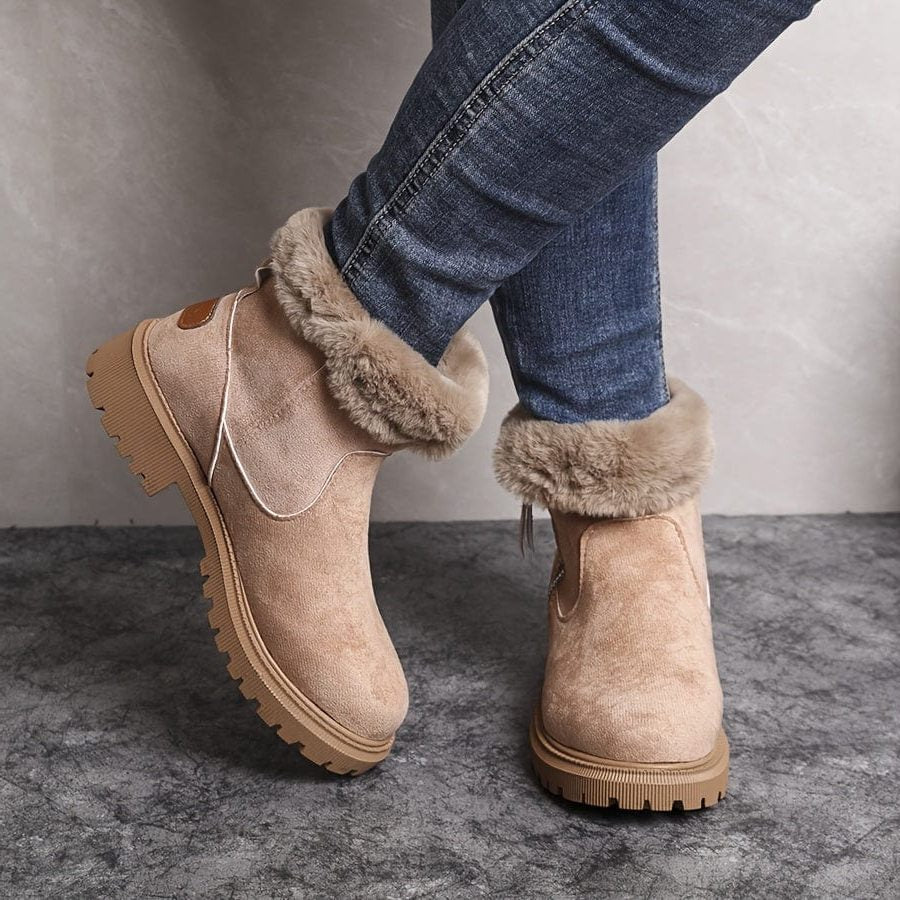 Winifride | Women's Lug Sole Ankle Boots with Side Zip