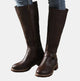 Elif | Women's Tall Block Heel Riding Boots with Buckle Strap